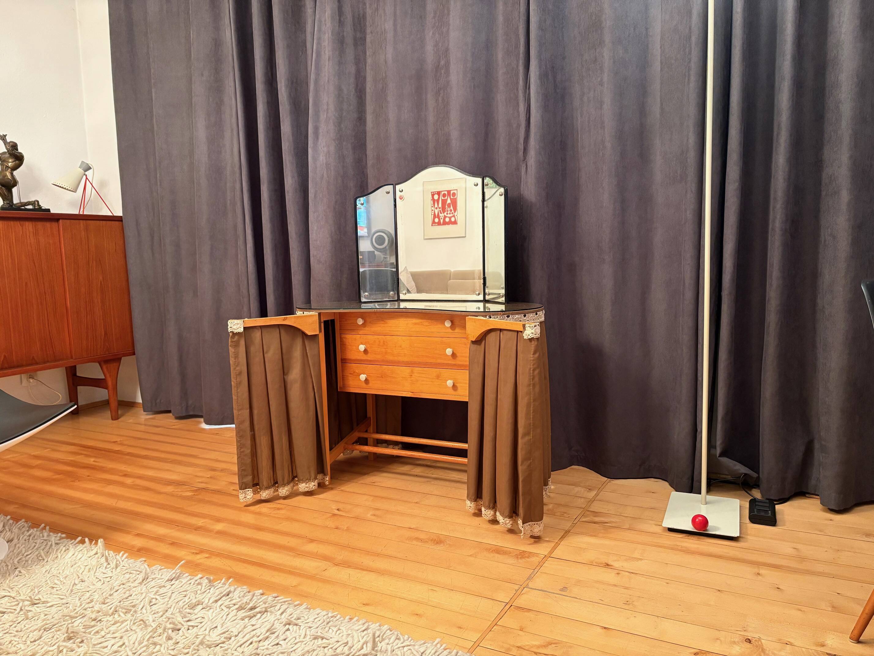 Dressing table, Scandinavia, 1940s/1950s