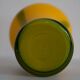 Vase artistique vert et jaune fait main, milieu du XXe siècle, Europe, 1960
