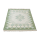Swedish flat wave carpet Teppich in green, 1960s