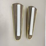 Set of 2 Large 37 cm Honeycomb Theatre Wall Light Elements, Germany, 1950s