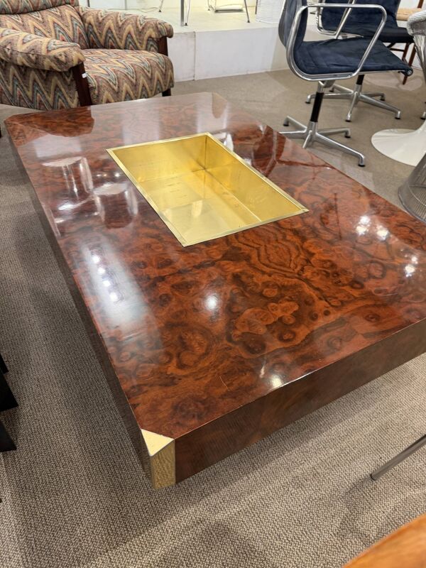 Table basse '' Alveo ''  attribuée à Willy Rizzo pour Mario Sabot, Italie