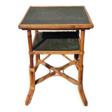 Vintage rattan side table