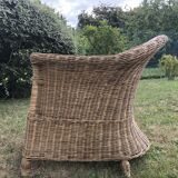 Rattan armchair