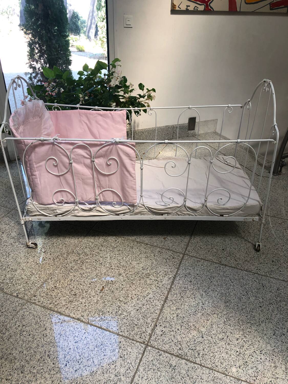 Wrought iron bed for children