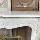 Louis XV style fireplace in white marble circa 1900