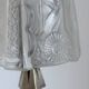 Art Deco table lamp from the 1920s–1930s — Tree trunk base in nickel metal