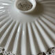 Vintage pleated opaline pendant lamp