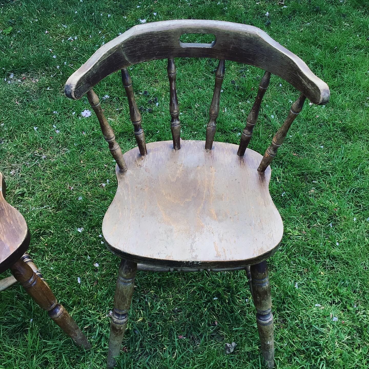 Lot of two CTC-stamped saloon chairs