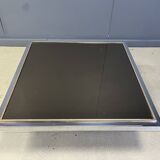 Vintage chrome and brass coffee table, 1970s