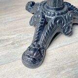 Authentic Parisian Bistro Table - Marble and Cast Iron, 1920s Style