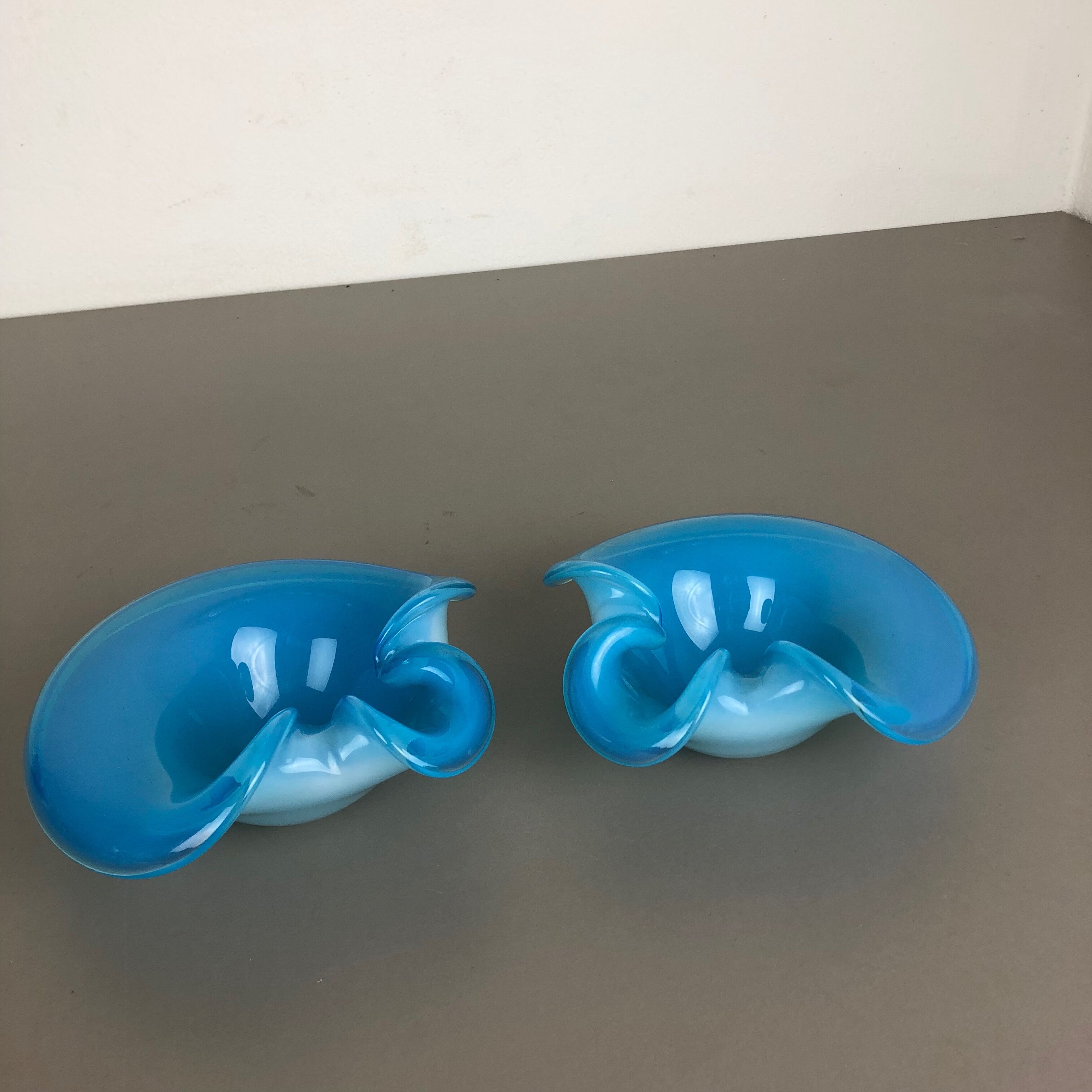 Murano glass shell bowl by Antonio da Ros Cenedese, 1960s