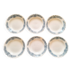 6 soup plates, iron earth, Longchamp, mid-20th century