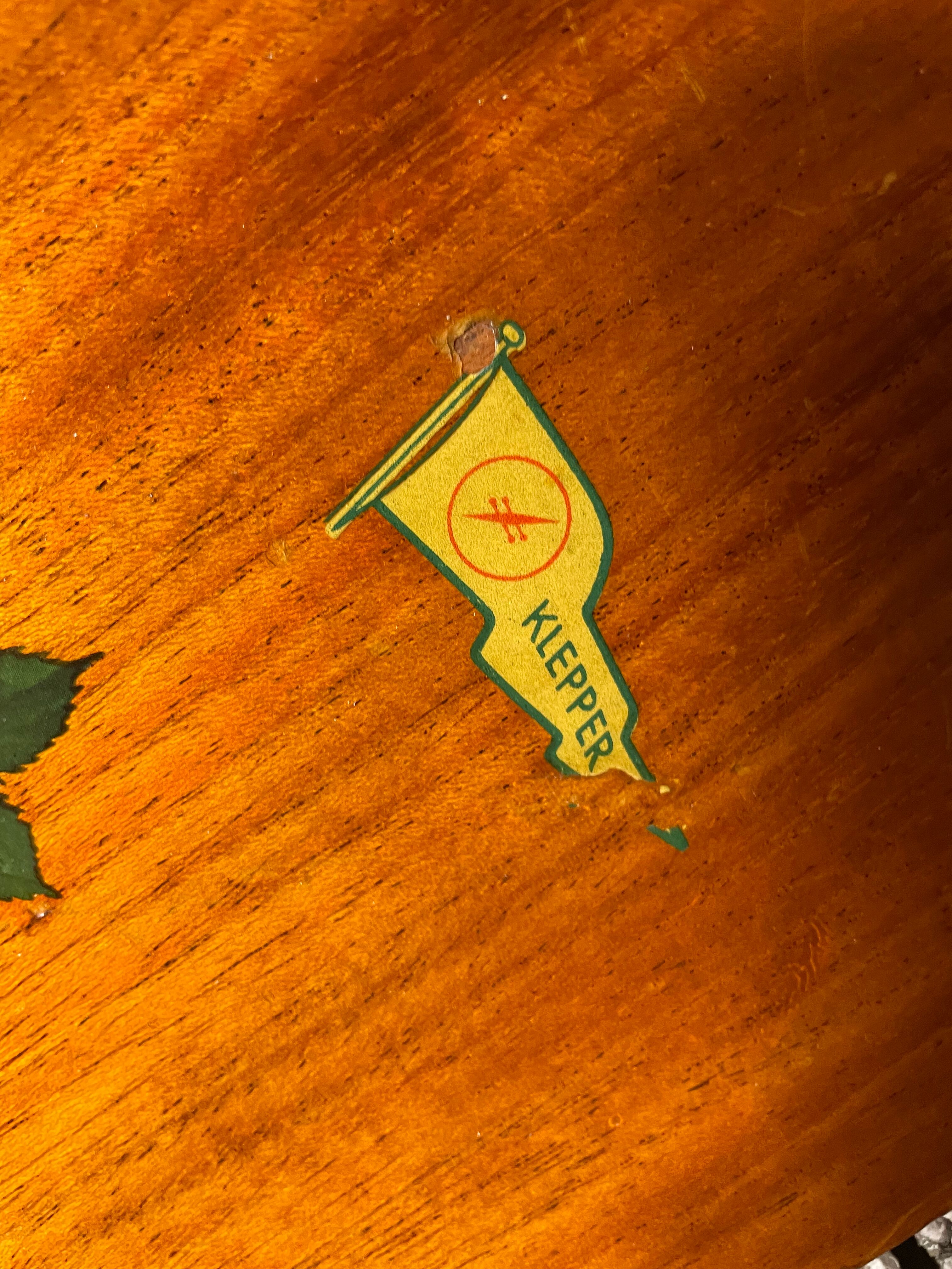 Pair of old wooden paddles