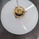 Old hanging lamp in white opaline Art Deco 1930 Ø 24.7 cm