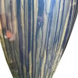 Blue ceramic table lamp base