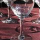 8 old glasses in porto aperitif in cut glass