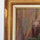 Russian still life with fruits and jug, oil on canvas signed 1986