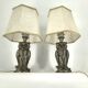 Pair of silver owl lamps by Loevsky & Loevsky, 1960s