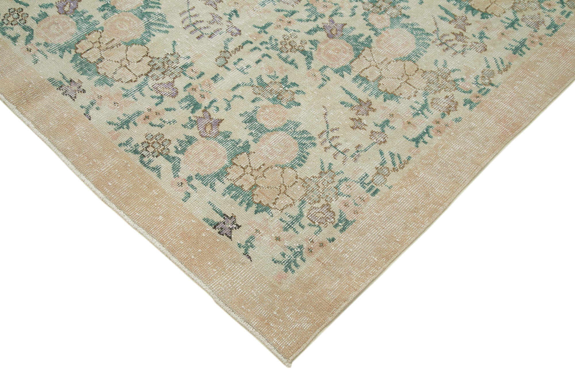 Handmade Unique Oriental Beige Carpet 165 cm x 273 cm - 36753