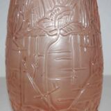 Orange art deco vase 30s
