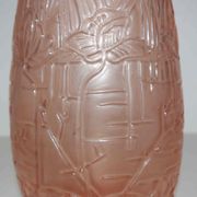 Orange art deco vase 30s