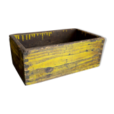 Vintage wood box patinated