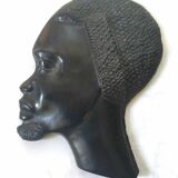 Sculptures profils africains en ébène