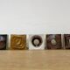 Unique design ceramic tiles / Czechoslovakia, 1960s, never used, 23 pieces
