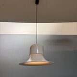 White 'Campana' hanging lamp by Joe Colombo for Stilnovo, Italy 1970s