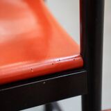 Table and 6 chairs mod. ibisco, 70's/80's
