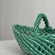 Panier en céramique verte