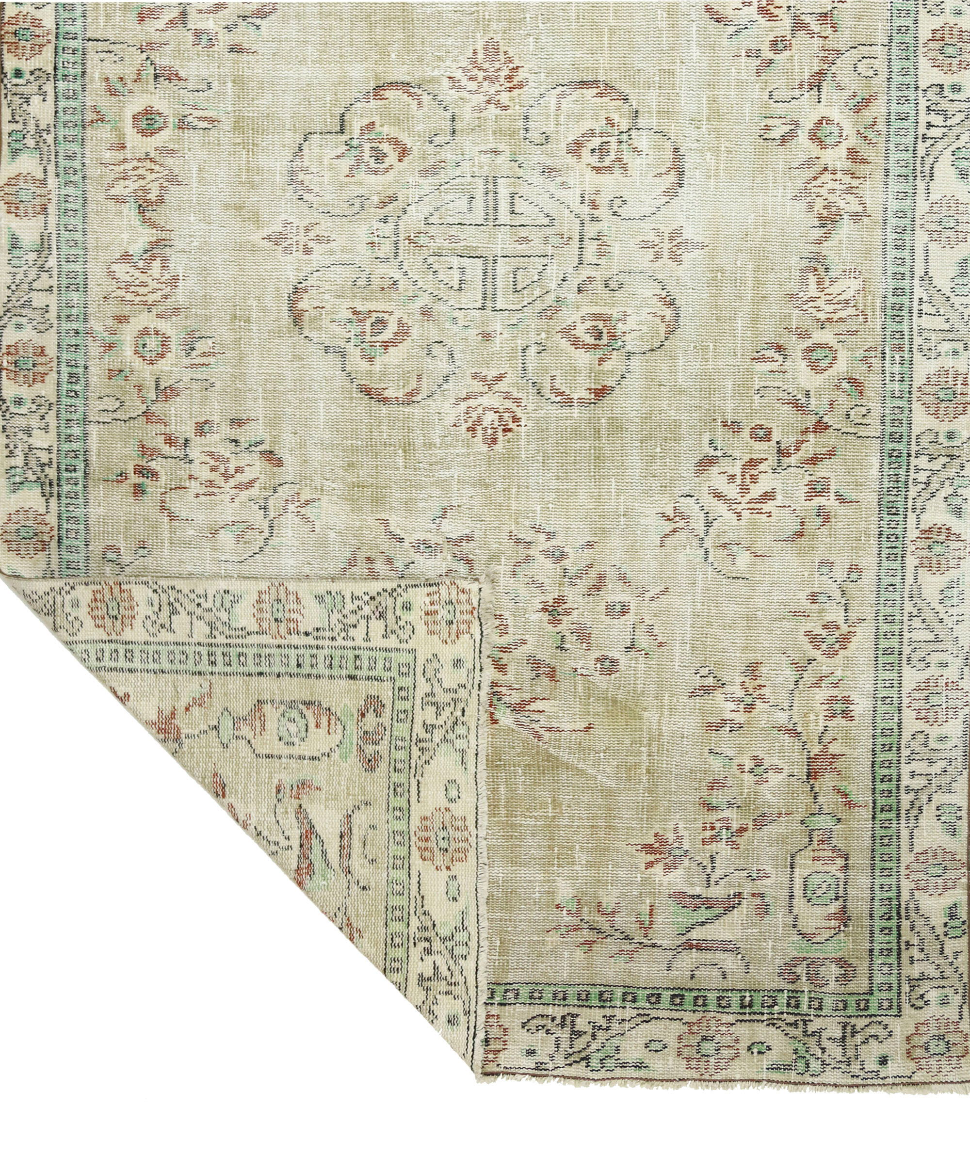 Anatolian handmade vintage rug 272 cm x 162 cm