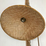 Japanese straw hat pendant lamp