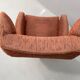 Swivel armchair from Eastern Europe by Drevotvar, Czechoslovakia, 1970s.