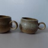 Pair of stoneware cups