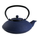 Japanese teapot in blue cast iron