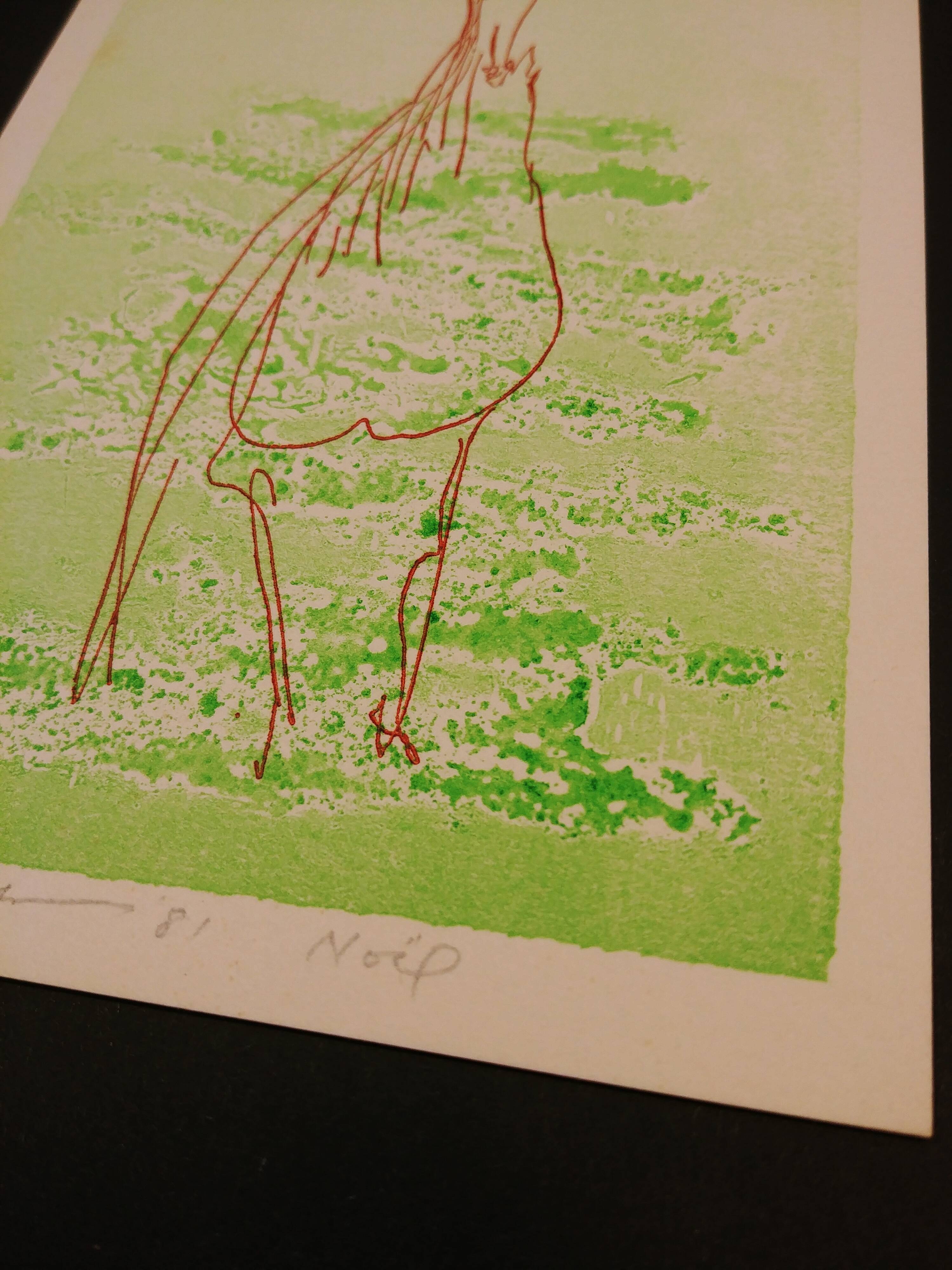 Etching - aquatint - Bernard Childs - Noël 1981
