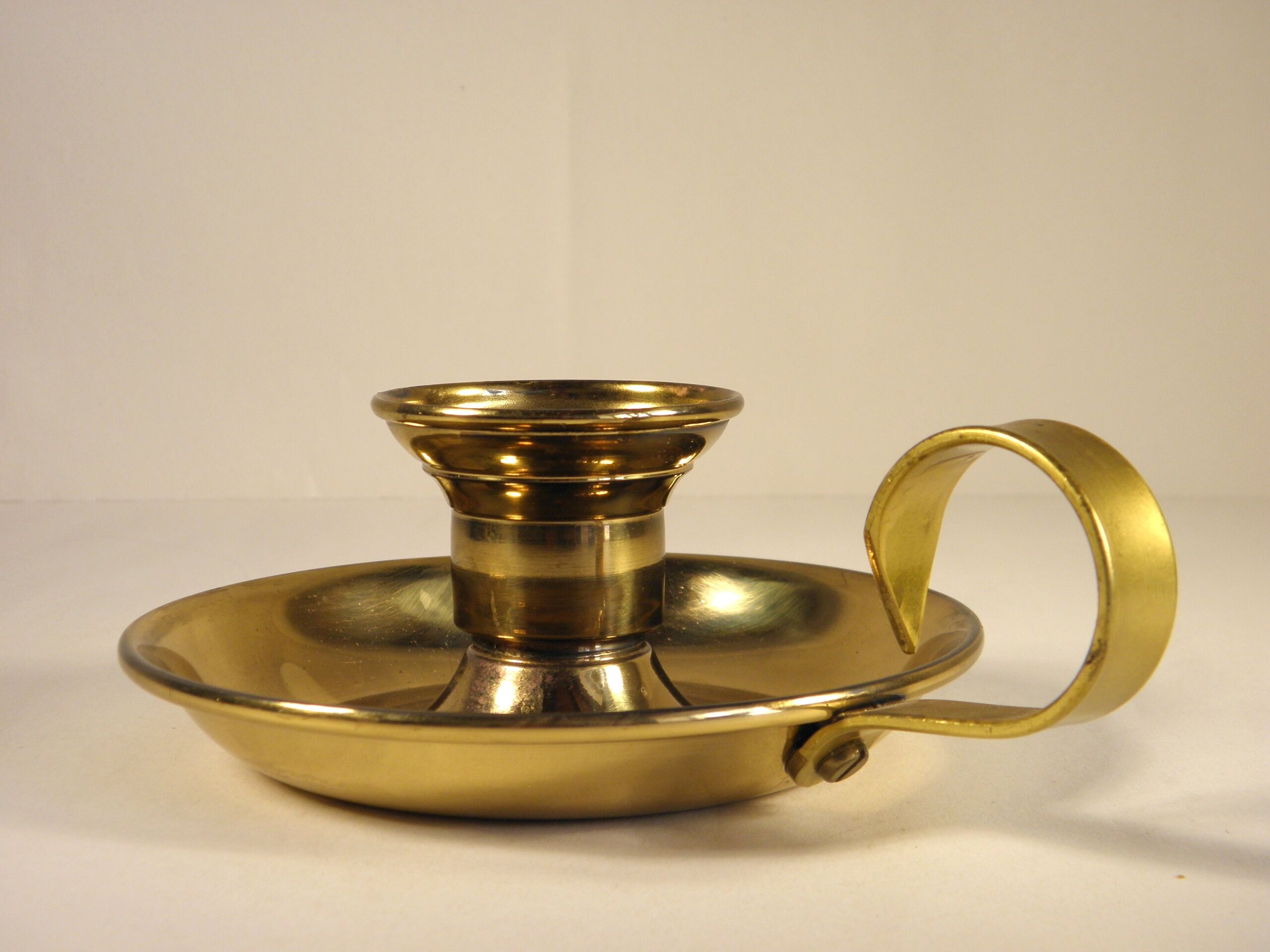 Gilded brass candlestick