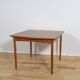 Mid-century square extendable teak dining table, Denmark, 1960s