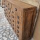 Ancien meuble d'apothicaire 28 tiroirs en teck birman