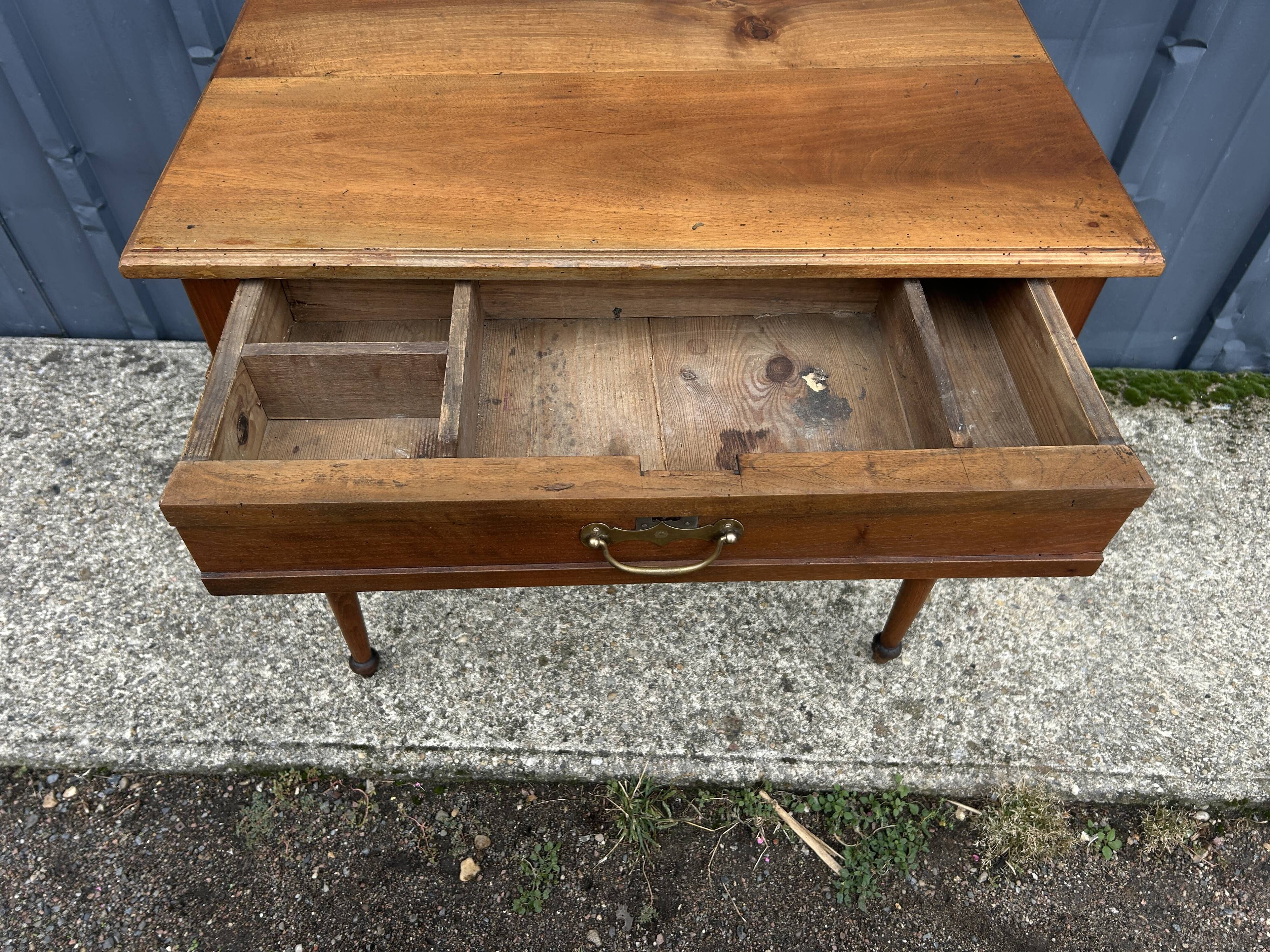 small Directoire desk in solid walnut