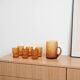 Glass jug, Italian design, 1960s, made in Italy