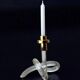 Pretzel candlestick by Dorothy Thorpe in lucite, circa 1970s