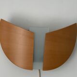 Pair of wooden sconces Lucid 1980