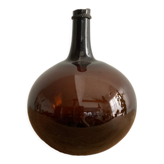 Old amber demijohn