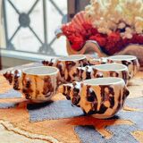 1960 (60's) tea or coffee service, shell shape, Vallauris