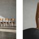 Ensemble de 4 chaises de salle à manger vintage mi-siècle danoise modernes en hêtre et teck.