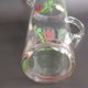 Carafe and four glasses in painted crystal, Hartzviller crystal factory, 1970