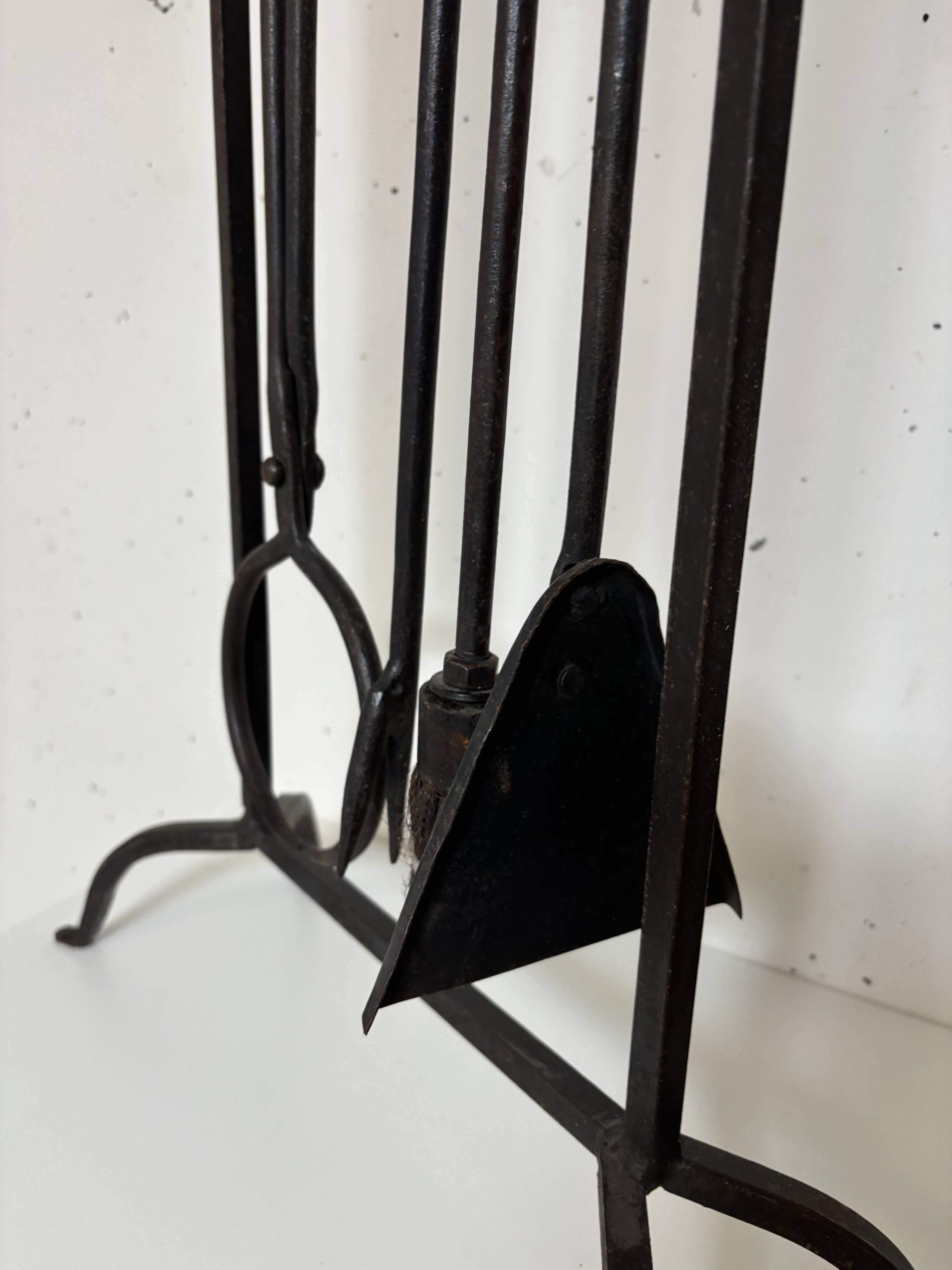 Wrought iron fireplace kit