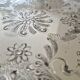Oval silver-plated metal serving dish